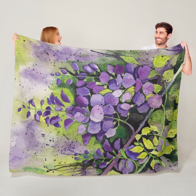 Schöne Blume der Wisteria Fleecedecke (Beispiel)