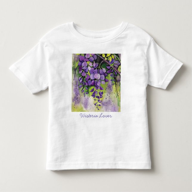 Schöne Blume der Wisteria Kleinkind T-shirt (Vorderseite)