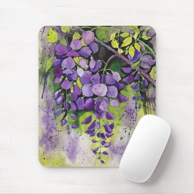 Schöne Blume der Wisteria Mousepad (Mit Mouse)