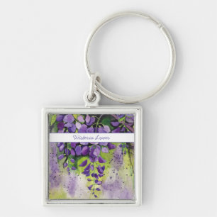 Schöne Blume der Wisteria Schlüsselanhänger