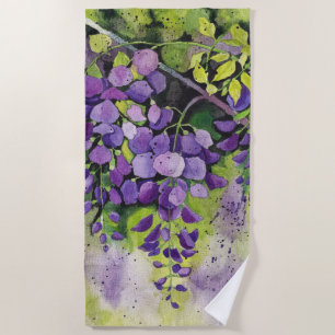 Schöne Blume der Wisteria Strandtuch