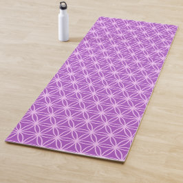 Schöne Blume des Lebens in Violet Shades Yogamatte