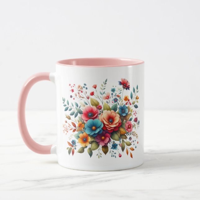 Schöne Blume Design-58576 Tasse (Links)