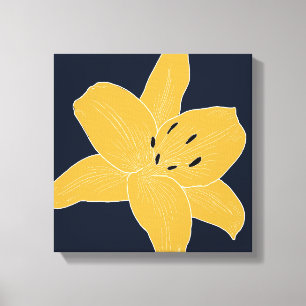 Schöne Blume Design Lily Nr. 1 Leinwanddruck