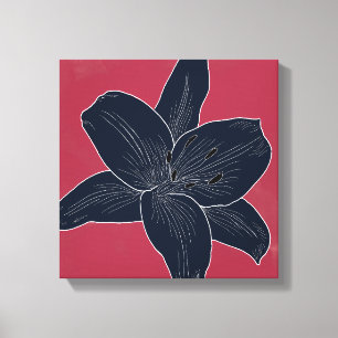 Schöne Blume Design Lily Nr. 3 Leinwanddruck