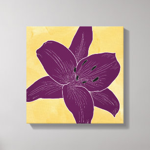 Schöne Blume Design Lily Nr. 4 Leinwanddruck
