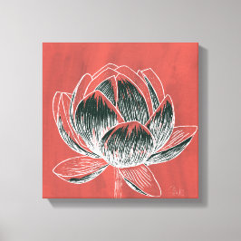 Schöne Blume Design Lotus Nr. 4 Leinwanddruck