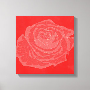 Schöne Blume Design Rose Nr. 4 Leinwanddruck