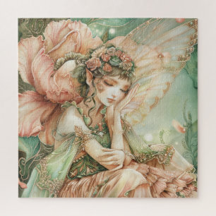 Schöne Blume Fairy Puzzle