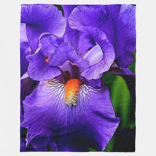 SCHÖNE BLUME FLEECEDECKE (Vorderseite)