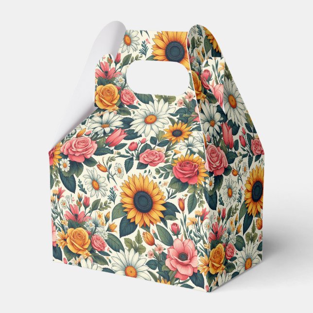 Schöne Blume Geschenkschachtel (Vorderseite)