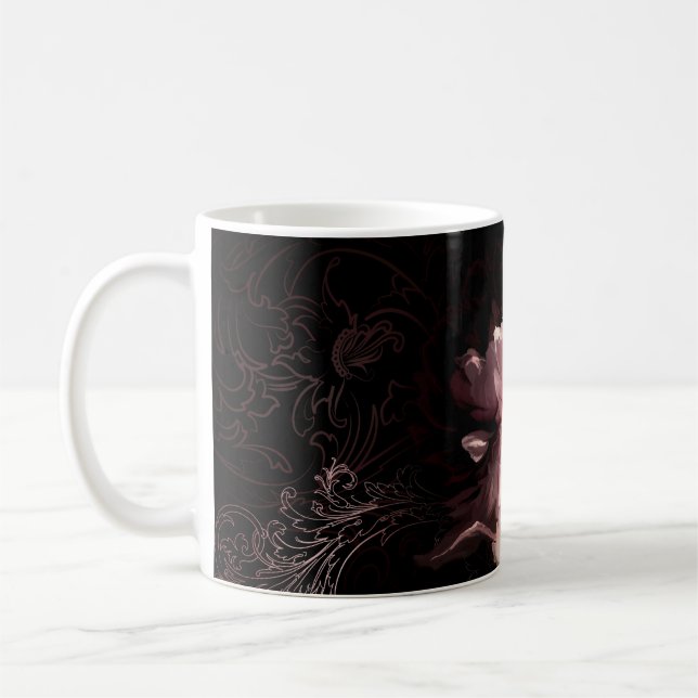 Schöne Blume Kaffeetasse (Links)