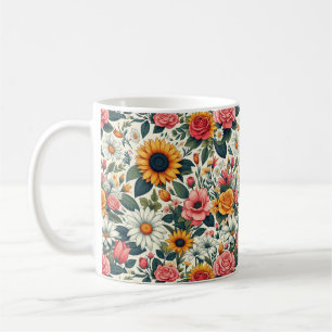 Schöne Blume Kaffeetasse