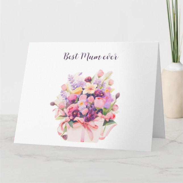 Schöne Blume Karte (Vorderseite)