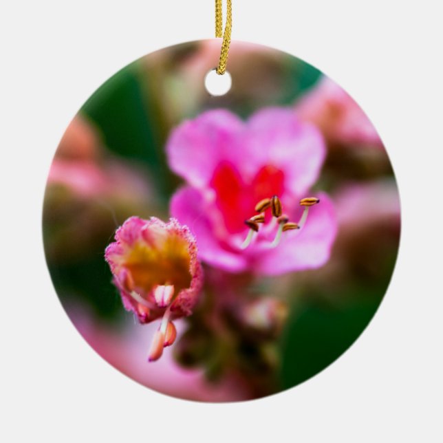 Schöne Blume Keramik Ornament (Vorne)