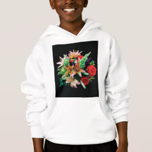Schöne Blume Kissen Hoodie