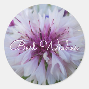 Schöne Blume. Klassischer Rundaufkleber Runder Aufkleber