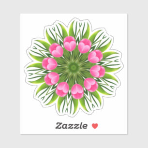 Schöne Blume Mandala Design-79358 Aufkleber