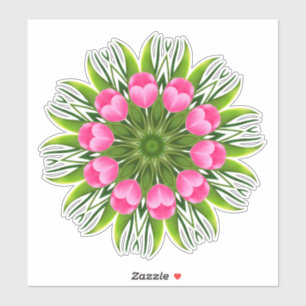 Schöne Blume Mandala Design-79358 Aufkleber