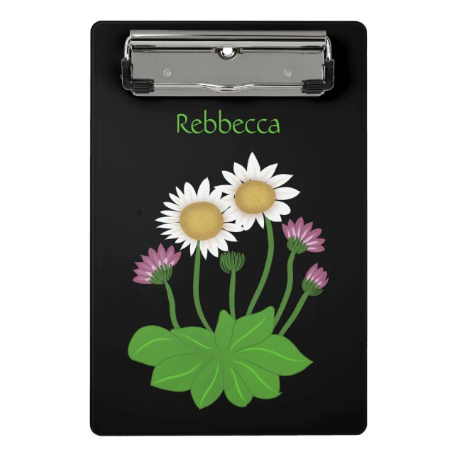 Schöne Blume Mini Klemmbrett (Vorderseite)