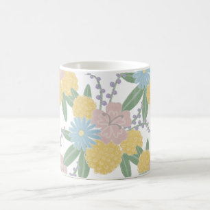 Schöne Blume mit Blumen Elegante Kaffeetasse