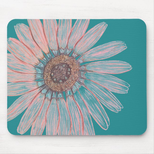 Schöne Blume Mousepad (Vorne)