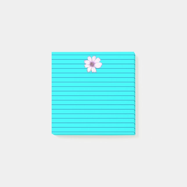 Schöne Blume Nachhinweise Post-it Klebezettel (Vorderseite)
