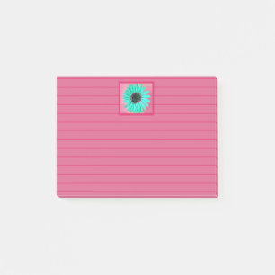 Schöne Blume Nachhinweise Post-it Klebezettel