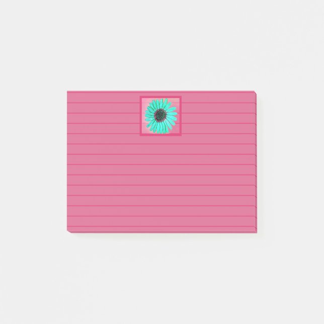 Schöne Blume Nachhinweise Post-it Klebezettel (Vorderseite)