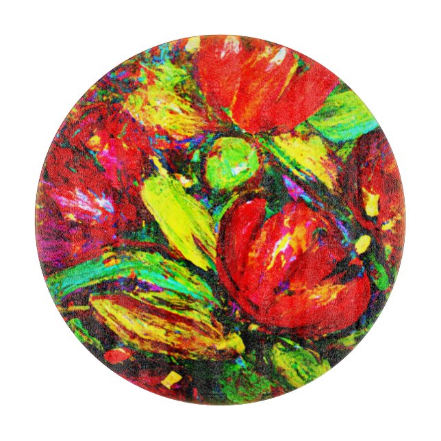 "Schöne Blume" Niedliche Kunst. Jetzt kaufen Schneidebrett (Vorderseite)