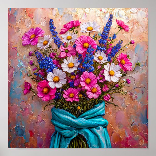 Schöne Blume noch leben Poster (Vorne)