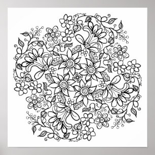 Schöne Blume Poster