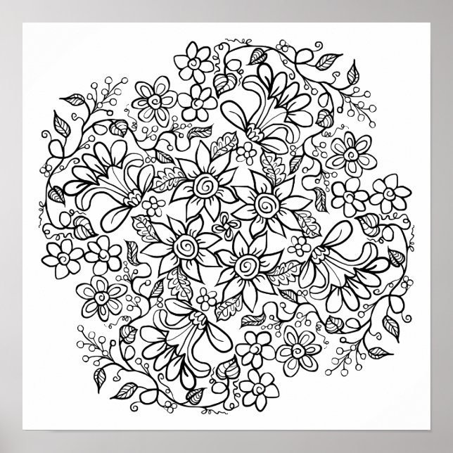 Schöne Blume Poster (Vorne)