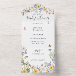 Schöne Blume Schmetterlingsgarten All In One Einladung