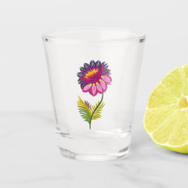 Schöne Blume Schnapsglas