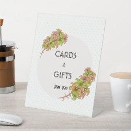 Schöne Blume Sockelschild