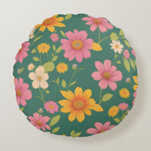 Schöne Blume, Sommer, Frühling, Blume Rundes Kissen
