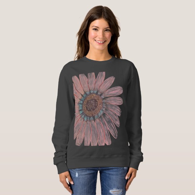 Schöne Blume Sweatshirt (Vorne ganz)