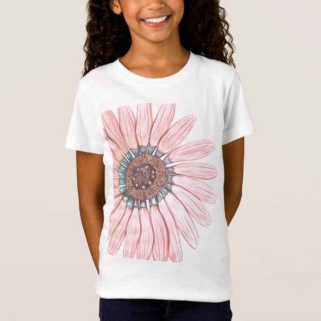Schöne Blume T-Shirt (Vorderseite)