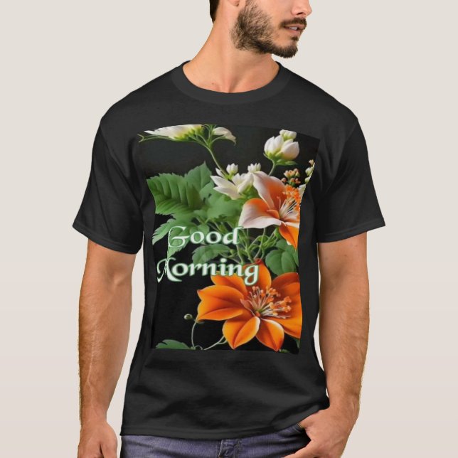 Schöne Blume T-Shirt (Vorderseite)