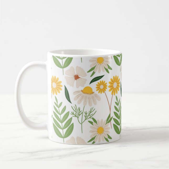 Schöne Blume Tasse (Links)