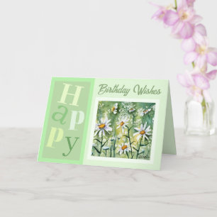 Schöne Blume Trendy Birthday Card Karte