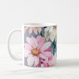 Schöne Blume und Blätter Maltedart, Blume, Abs. Kaffeetasse