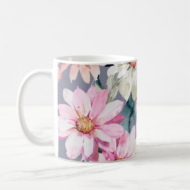 Schöne Blume und Blätter Maltedart, Blume, Abs. Kaffeetasse (Links)
