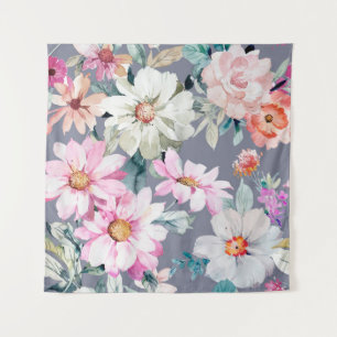 Schöne Blume und Blätter Maltedart, Blume, Abs. Wandteppich