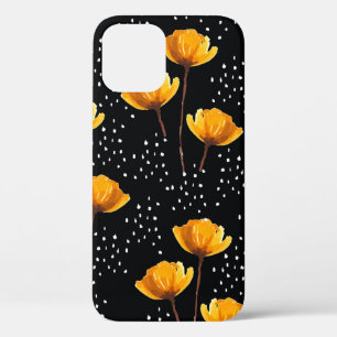 Schöne Blume- und Polka-Punktdarstellung Case-Mate iPhone Hülle