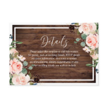 Schöne Blume und rustikale Holzhochzeit