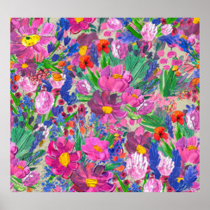 Schöne Blume: Wildblume Poster