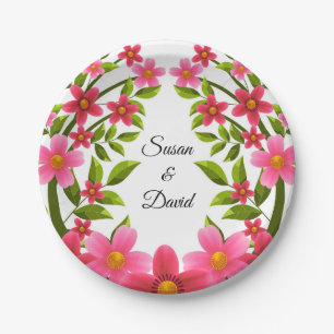 Schöne Blumen 1 Hochzeit_GC - Pappteller