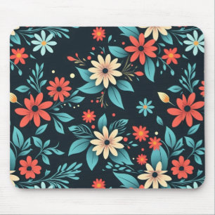 Schöne Blumen Blumenmuster Mousepad